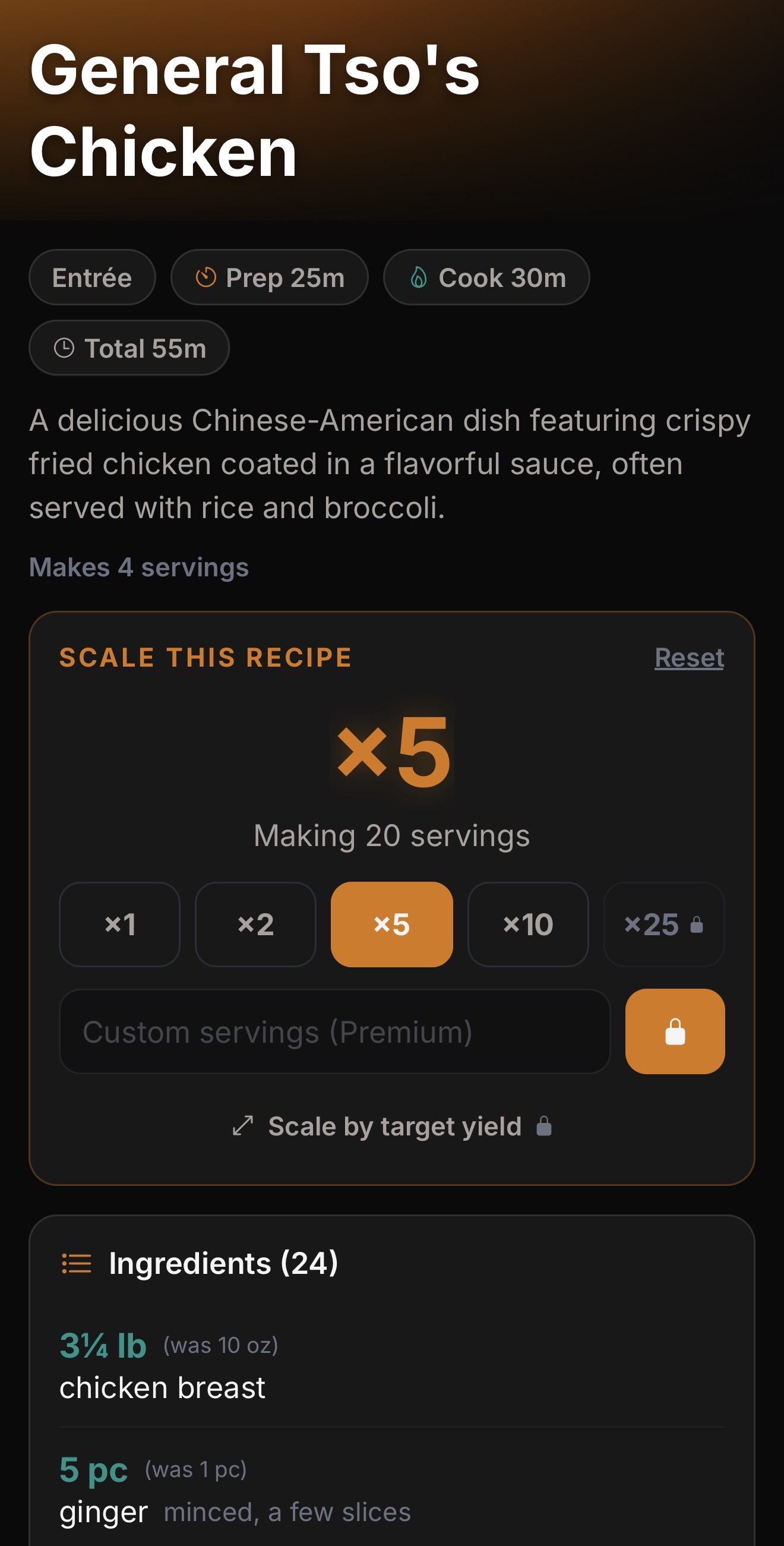 ChefScale app screenshot