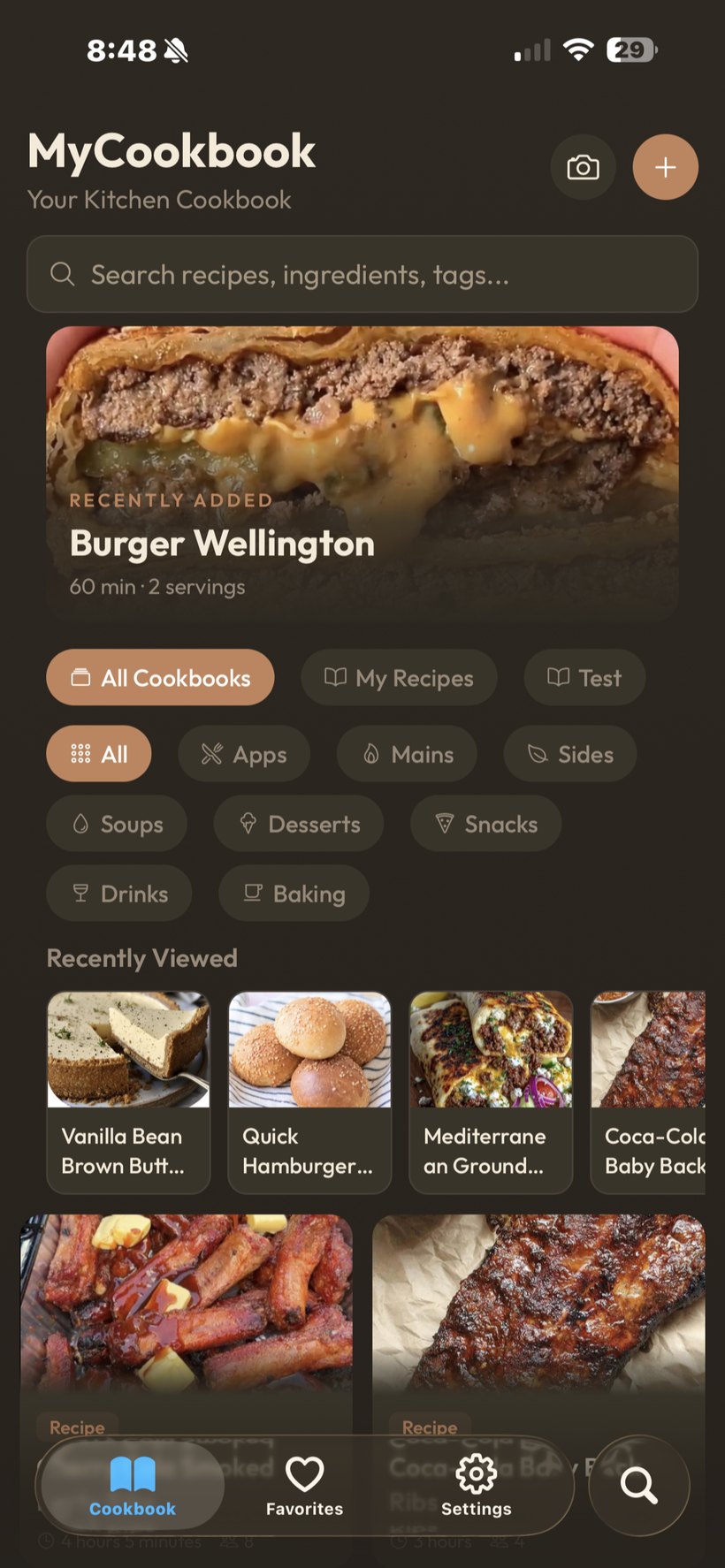 MyCookbook screenshot